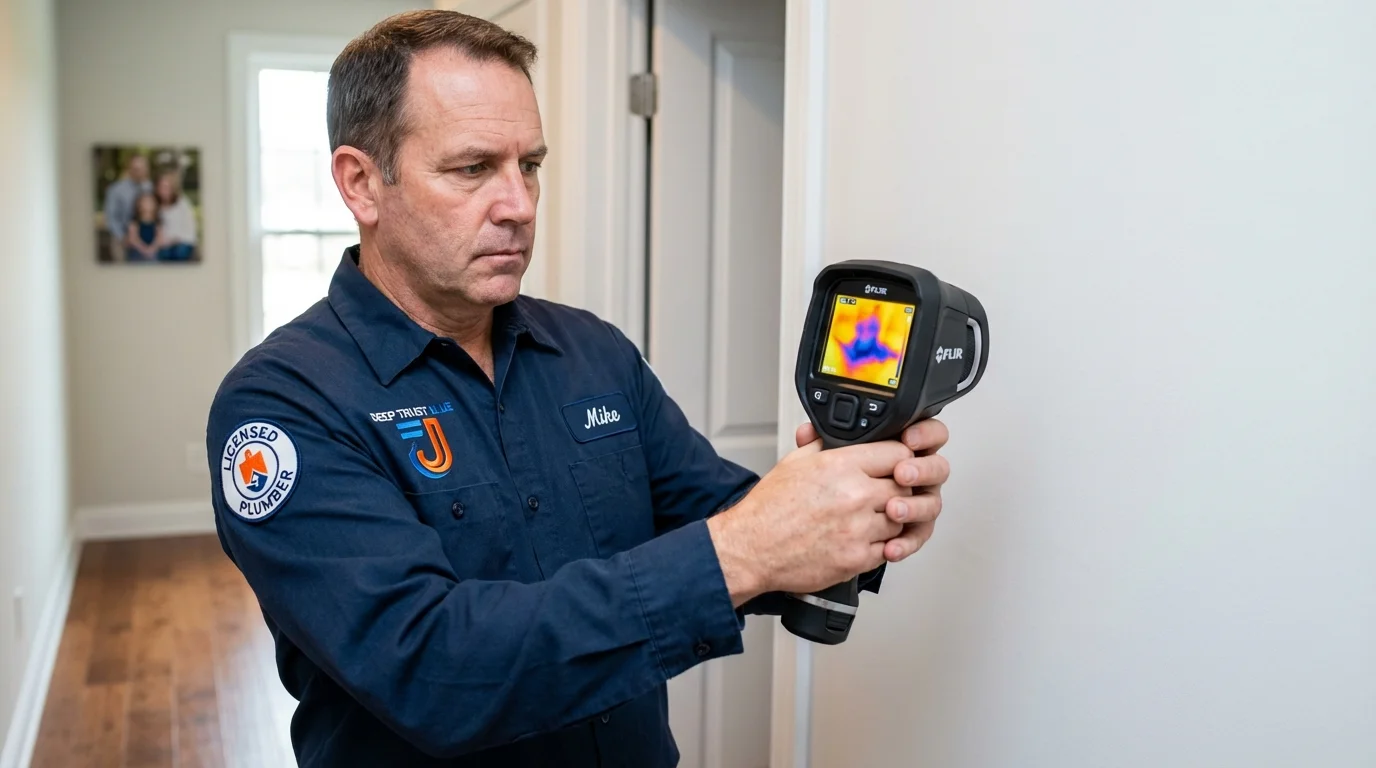 Thermal imaging leak detection by Johns Plumbing LLC in Etna